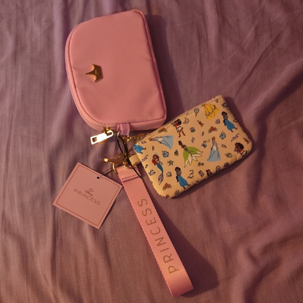 Bioworld Pink Wristlet and Printed Coin Pouch